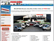 Tablet Screenshot of primesigns.com.au